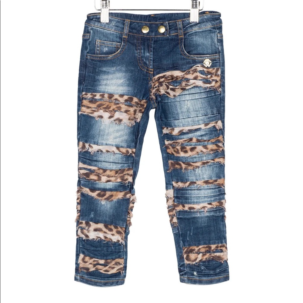 Roberto Cavalli Girls Embellished Jeans